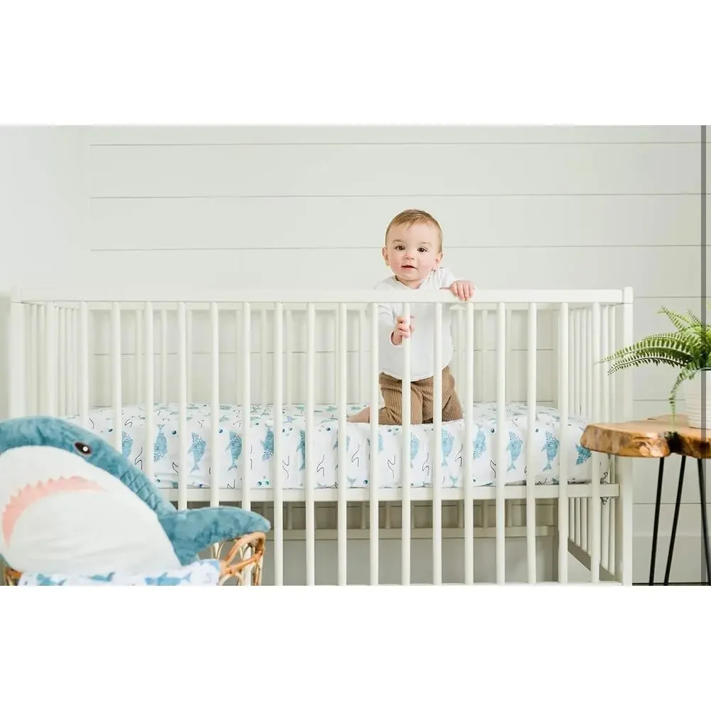 100% Cotton Fitted Crib Sheet - Premium Baby Bedding -Soft, Breathable & Durable